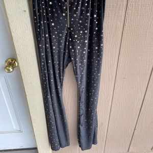Black Bell Bottoms w/ Gold Stars